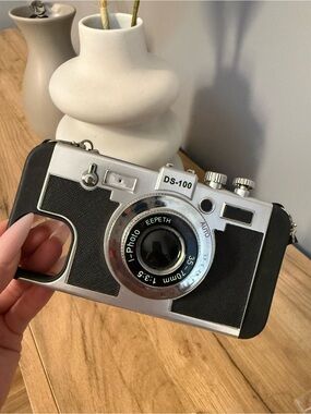 DS-100 Retro Camera iPhone13 Crossbody phone case “Emily in Paris” +accessories